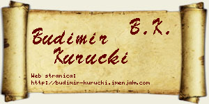 Budimir Kuručki vizit kartica